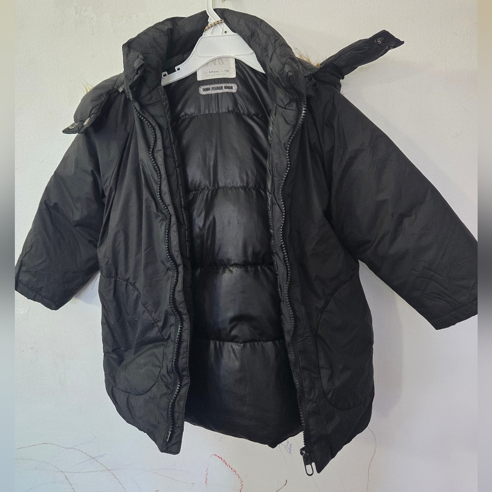 Zara Kids Classic Black Puffer Jacket